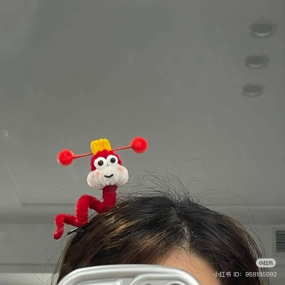Handmade Cute Monkey Pipe Cleaner Hair Clip