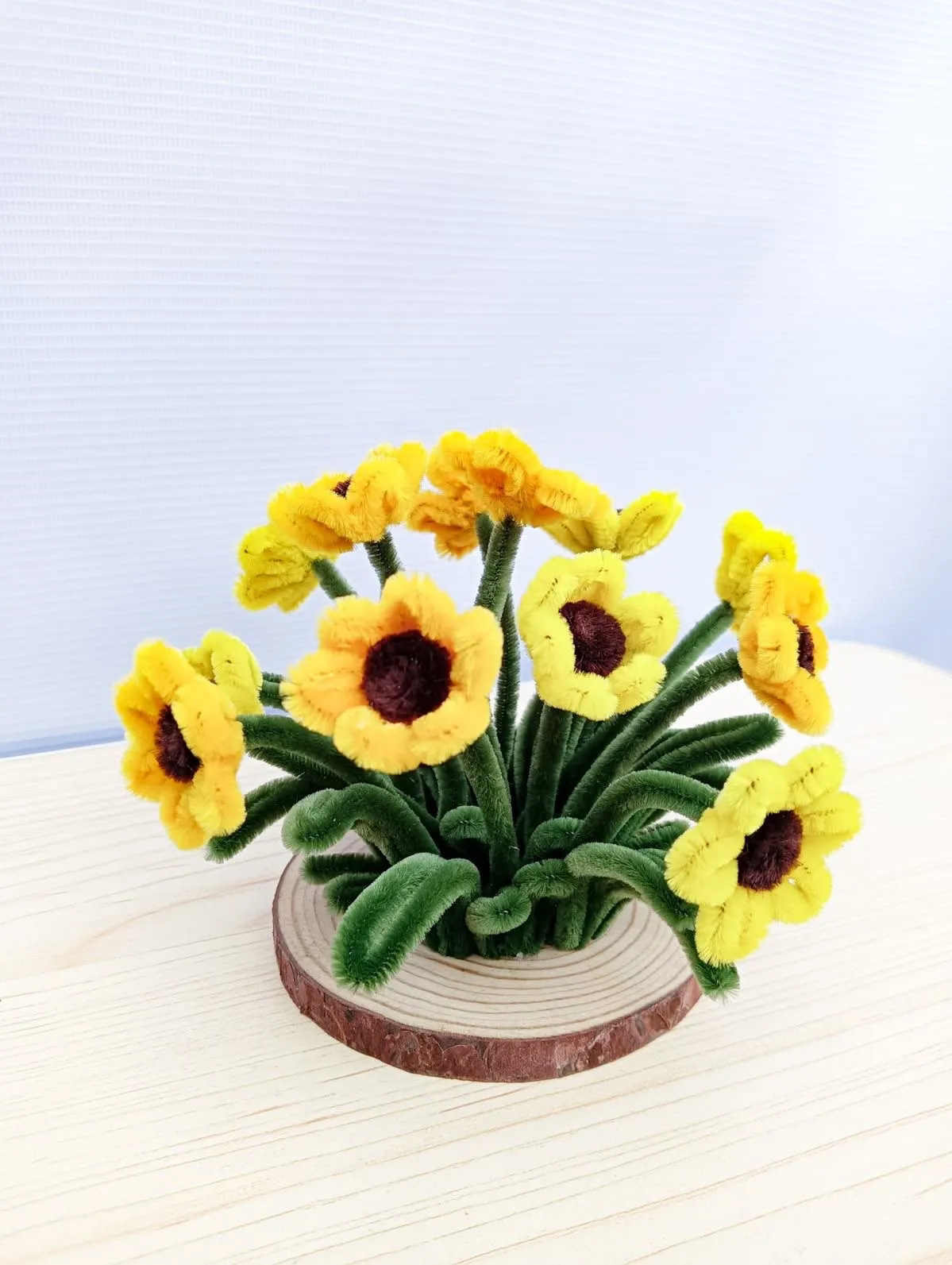 Mini Yellow Daisy Pot | Table Pot | 7 Flowers